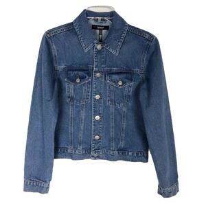 New‎ Hudson Blue Denim Jean Jacket Size Small/Medium S/M Button Front
